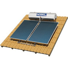 Nobel Classic Ηλιακός Θερμοσίφωνας 300lt 5.2m² Inox Διπλής Ενέργειας Κεραμοσκεπής