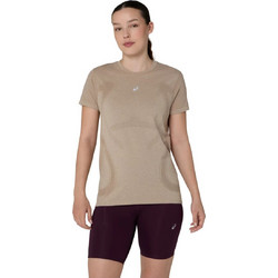 ASICS Road Seamless SS Γυναικείο Αθλητικό T-Shirt Μπεζ 2012D292-200