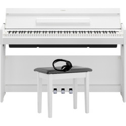 Yamaha YDP-S36WH Bundle 1 Ηλεκτρικό Πιάνο Όρθιο με 88 Βαρυκεντρισμένα Πλήκτρα White