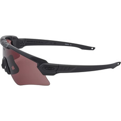Oakley Alpha Ανδρικά Γυαλιά Ηλίου Μάσκα Κοκάλινα Μαύρα με Καφέ Φακό