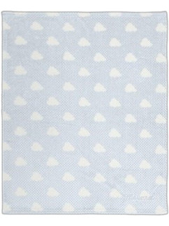 Mayoral Clouds Κουβέρτα Αγκαλιάς Βελουτέ 80x100 Γαλάζια