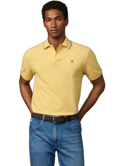 Hackett Ανδρική Μπλούζα Polo Κοντομάνικη Κίτρινη HM5600136-042