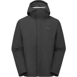 Rab Ανδρικό Μπουφάν Χειμωνιάτικο Softshell Αντιανεμικό Μαύρο QWI-06-BLK