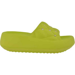 Jomix Γυναικείες Παντόφλες Καλοκαιρινές Flatforms Αντιολισθητικές Lime WEF260112