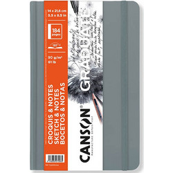 Canson Graduate Sketch & Notes Light Grey Sketchbook 14x21cm 90gr/m² 92 Φύλλα