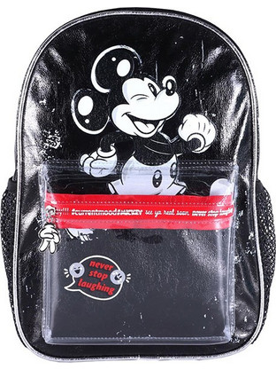 Statovac Mickey Mouse Mood Σχολική Τσάντα Πλάτης Νηπιαγωγείου Μαύρη 319921