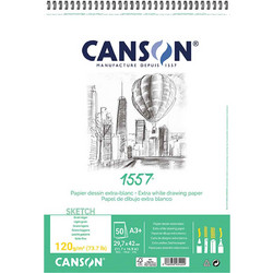 Canson 1557 SP Μπλοκ Σχεδίου A3 120gr/m² 50 Φύλλα