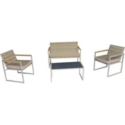 Artekko Σετ Σαλόνι Κήπου Rattan 4τμχ Μπεζ 248-6001