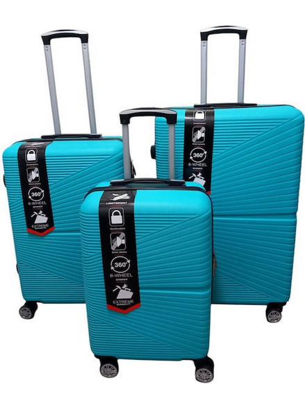 Playbags Collection PS1103 Σετ Βαλίτσες 3τμχ Τιρκουάζ