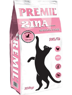 Premil Zina Special Care Sterilised Grain Free with Chicken 18kg