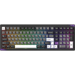 Akko GEM 02 Ασύρματο Μηχανικό Gaming Πληκτρολόγιο με Akko Mirror Διακόπτες RGB Black Grey