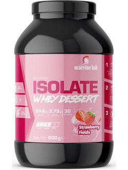 Warriorlab Isolate Whey Dessert Strawberry Fields Πρωτεΐνη Ορού Γάλακτος Γράμμωσης 900gr