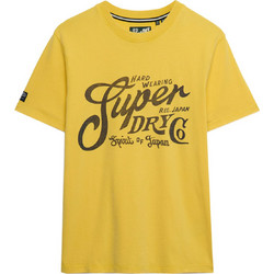 Superdry Ανδρικό Αθλητικό T-Shirt Κίτρινο M1012352A-8LI