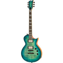 ESP Eclipse USA Ηλεκτρική Κιθάρα Single Cut με Μαγνήτες HH & Ταστιέρα Ebony Aqua Marine Sunburst