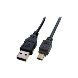 Manhattan 390361 Καλώδιο USB-A Male 2.0 to USB-A Mini Male 1.8m Black