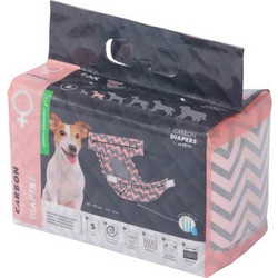 M-Pets Πάνες Εσώρουχα Περιόδου Σκύλου με Αυτοκόλλητα & Ενεργό Άνθρακα Small 2-5kg 26-42cm 15τμχ