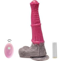Guilty Toys Stallion Ρεαλιστικός Δονητής για Ζευγάρια με Τηλεχειριστήριο 25.5cm Ροζ