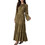 Michael Kors Maxi Φόρεμα για Γάμο / Βάπτιση Χακί MT683L17R3-305