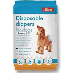 Les Filous Πάνα Βρακάκι Σκύλου Small 4-7kg 33-48cm 20τμχ