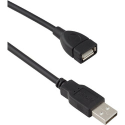 Detech 18031 Καλώδιο USB-A Male 2.0 to USB-A Female 5m Black