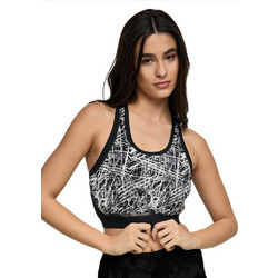Bodymove Αθλητικό Μπουστάκι με Μέτρια Στήριξη Εκρού Μαύρο 1223