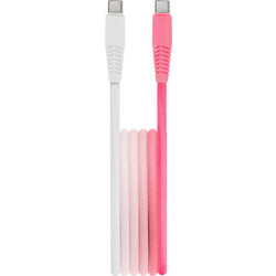 Setty KGC-C-1.5320 Braided USB-C to USB-C 1.5m White Pink