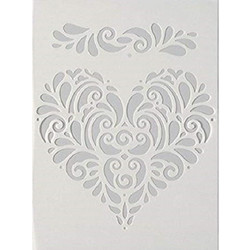 Efco Στένσιλ Σχέδια Heart 14.8x21cm 9320744