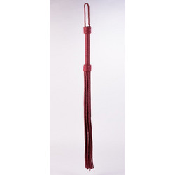 Devil Sticks Kid Handle Kid Leather Braided Tails Μαστίγιο Pink