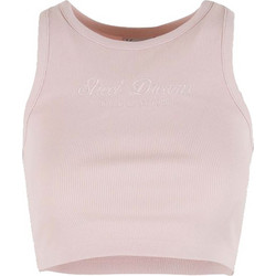 Karl Kani Γυναικείο Καλοκαιρινό Crop Top Ριπ Nude KW261-020-2