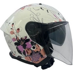 Faseed FSD 768 White Pink Multicolor Κράνος Μηχανής Jet