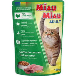 Pet Camelot Miau Miau Adult with Turkey in Gravy 100gr