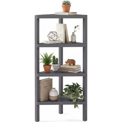 Costway Γωνιακή Βιβλιοθήκη 46x33x99cm JZ10425GR