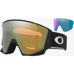 Oakley Flow Scape L OO7145-04 Μάσκα Σκι & Snowboard Ενηλίκων Μαύρη με Φακό Καθρέπτη Χρυσό