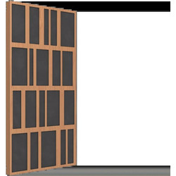 Vicoustic VicPattern Ultra Beat XL Ηχοαπορροφητικά Πάνελ 119x59.5x5cm 2τμχ Locarno Cherry