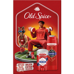Old Spice Sport Power Captain Gym Shower Gel 250ml + Deodorant 50ml