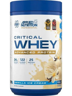 Applied Nutrition Critical Whey Vanilla Ice Cream Πρωτεΐνη Ορού Γάλακτος Γράμμωσης 850gr