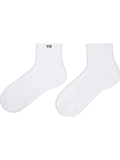 Adidas Y-3 Ανδρικές Κάλτσες Κοντές Λευκές JZ6274