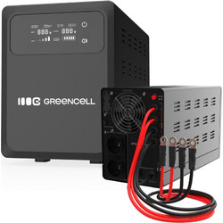Green Cell UPSLPPC1200 UPS Line Interactive 2kVA 1.2kW Καθαρού Ημιτόνου με 2 Πρίζες Schuko