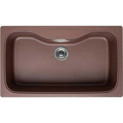 Karag Fox Rame 360 Ένθετος Νεροχύτης Γρανίτη Ματ Brown