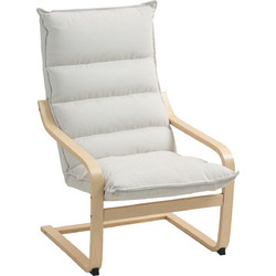 HOMCOM Πολυθρόνα Relax Λευκή 83B-277V00CW