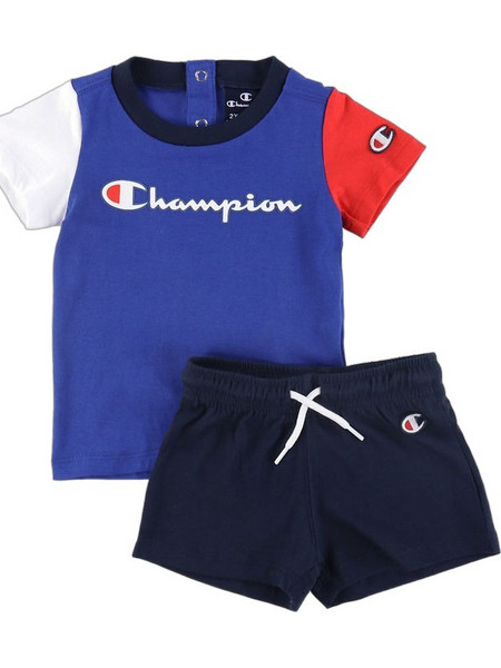 Champion Βρεφικό Σετ για Αγόρι Καλοκαιρινό Navy Μπλε Λευκό Κόκκινο 306790-BS003