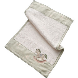Vesta Home Teddy Βρεφική Λαβέτα Ώμου 100% Βαμβακερή Πετσετέ Μπεζ Πράσινο Mint 30x30cm