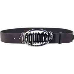 Dsquared2 Gothic DSQ2 Plaque Ανδρική Ζώνη Μαύρη