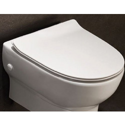Huida Forte Καπάκι Λεκάνης D-Shape Πλαστικό Slim Λευκό 17-3015