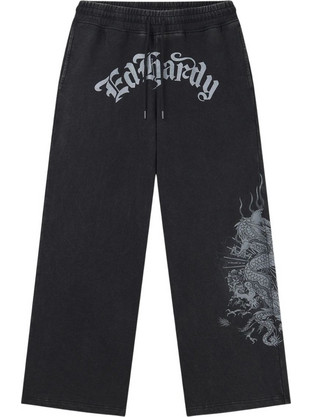Ed Hardy Ανδρικό Παντελόνι Φόρμας Μαύρο ED6033