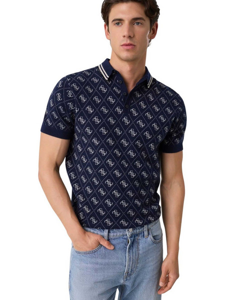 Guess Ανδρική Μπλούζα Polo Κοντομάνικη Navy Μπλε M6YR11Z0916-FBHN