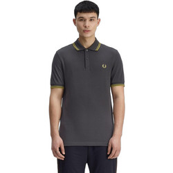 Fred Perry Ανδρική Μπλούζα Polo Κοντομάνικη Ανθρακί M3600-58A
