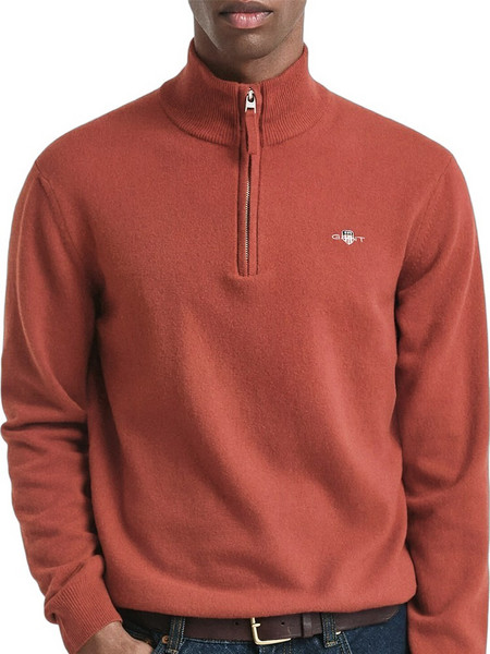 Gant Ανδρική Πλεκτή Μπλούζα με Φερμουάρ Rusted 3G087213-612