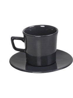 Espiel Essentials Σετ Φλιτζάνια Espresso Κεραμικά Μαύρα 100ml 6τμχ OWB105K6