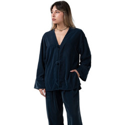 Helmi Γυναικείο Χειμερινό Top Βελούδινο Navy Μπλε 56-03-038